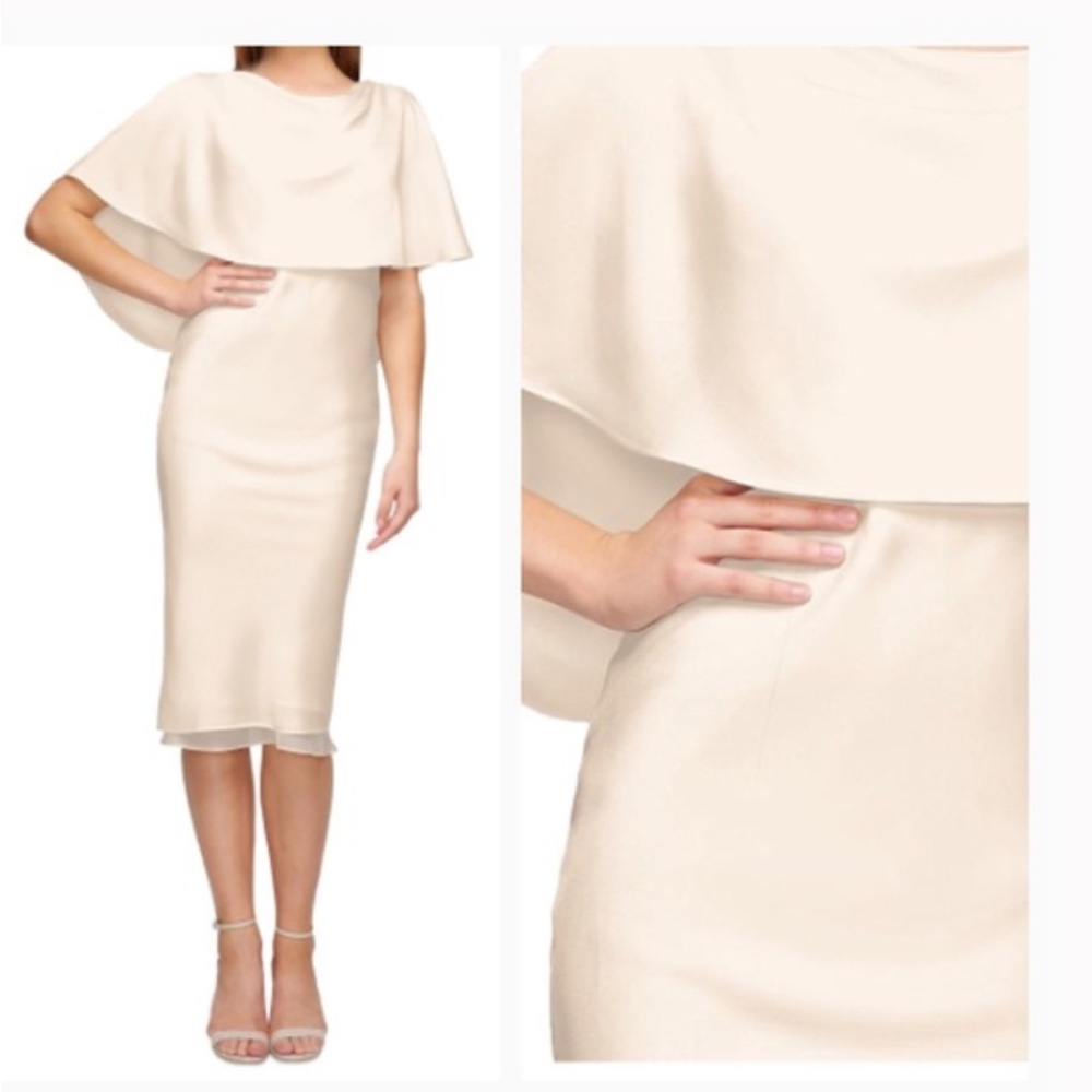 Fame and Partners Cream Midi Dress